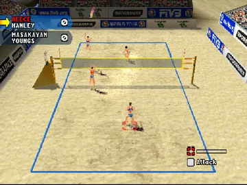 Power Spike - Pro Beach Volleyball (US) screen shot game playing